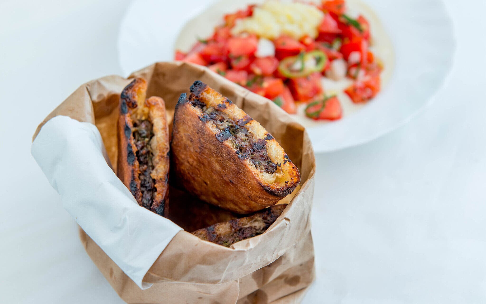 Spicy Chicken Arayes - chicken & turkey recipe by Carolyn Cohen