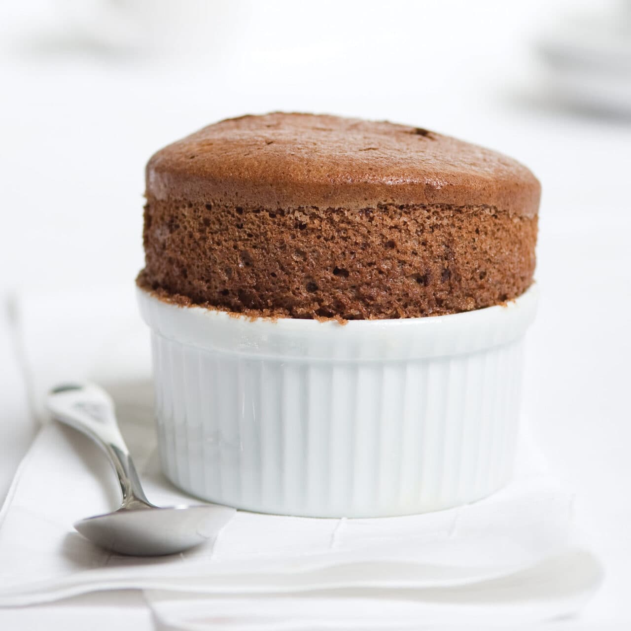 4-Ingredient Individual Chocolate Soufflé