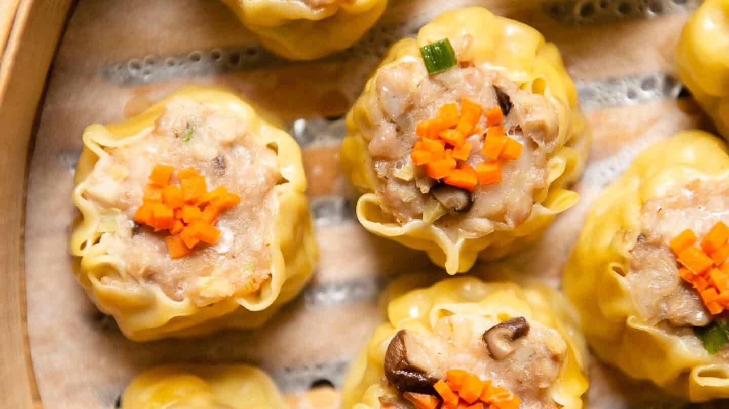 Shumai Dim Sum Dumplings - recipe by Carolyn Cohen