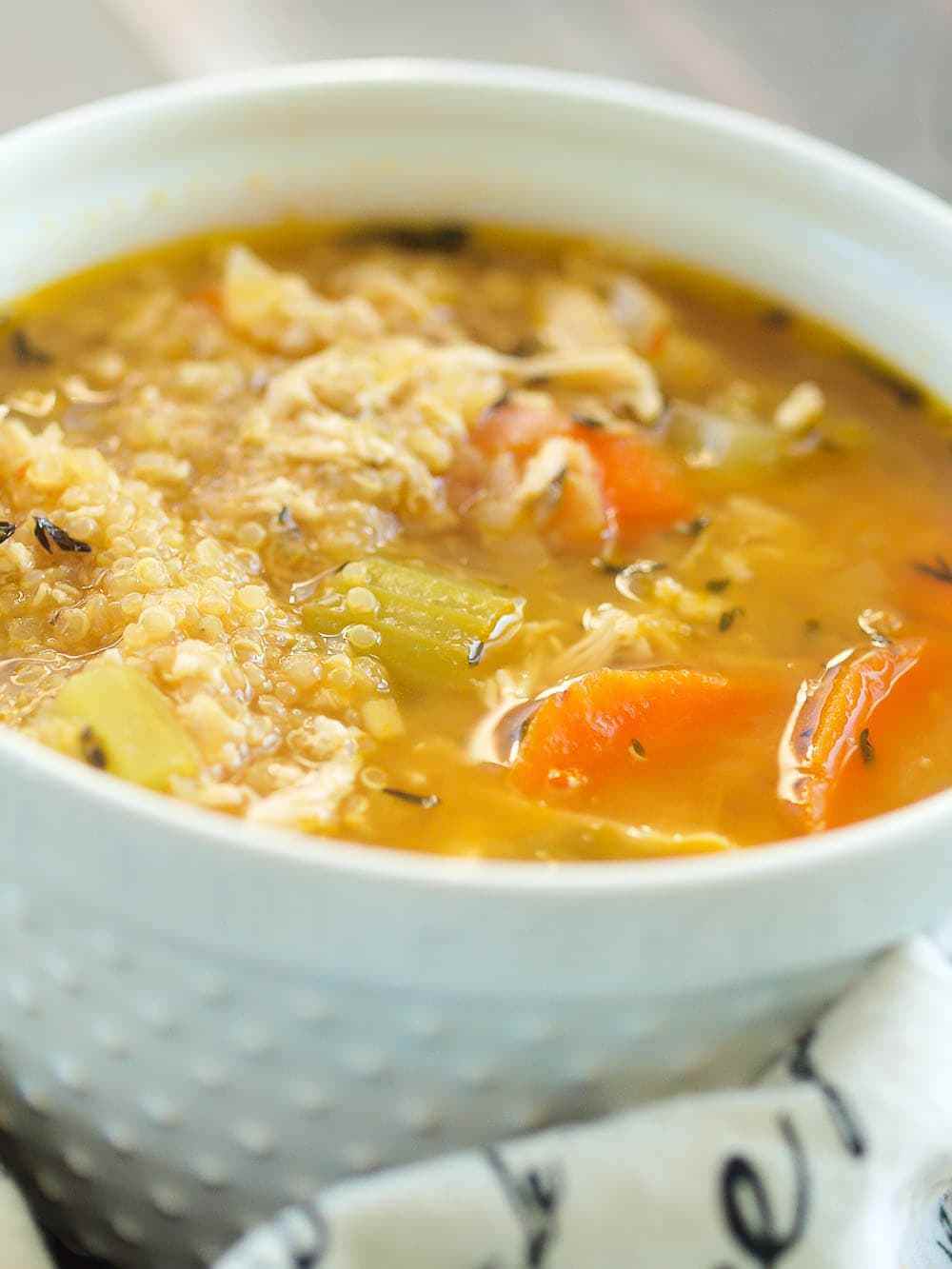 Fastest Chicken Vegetable Quinoa Soup - chicken & turkey recipe by Carolyn Cohen