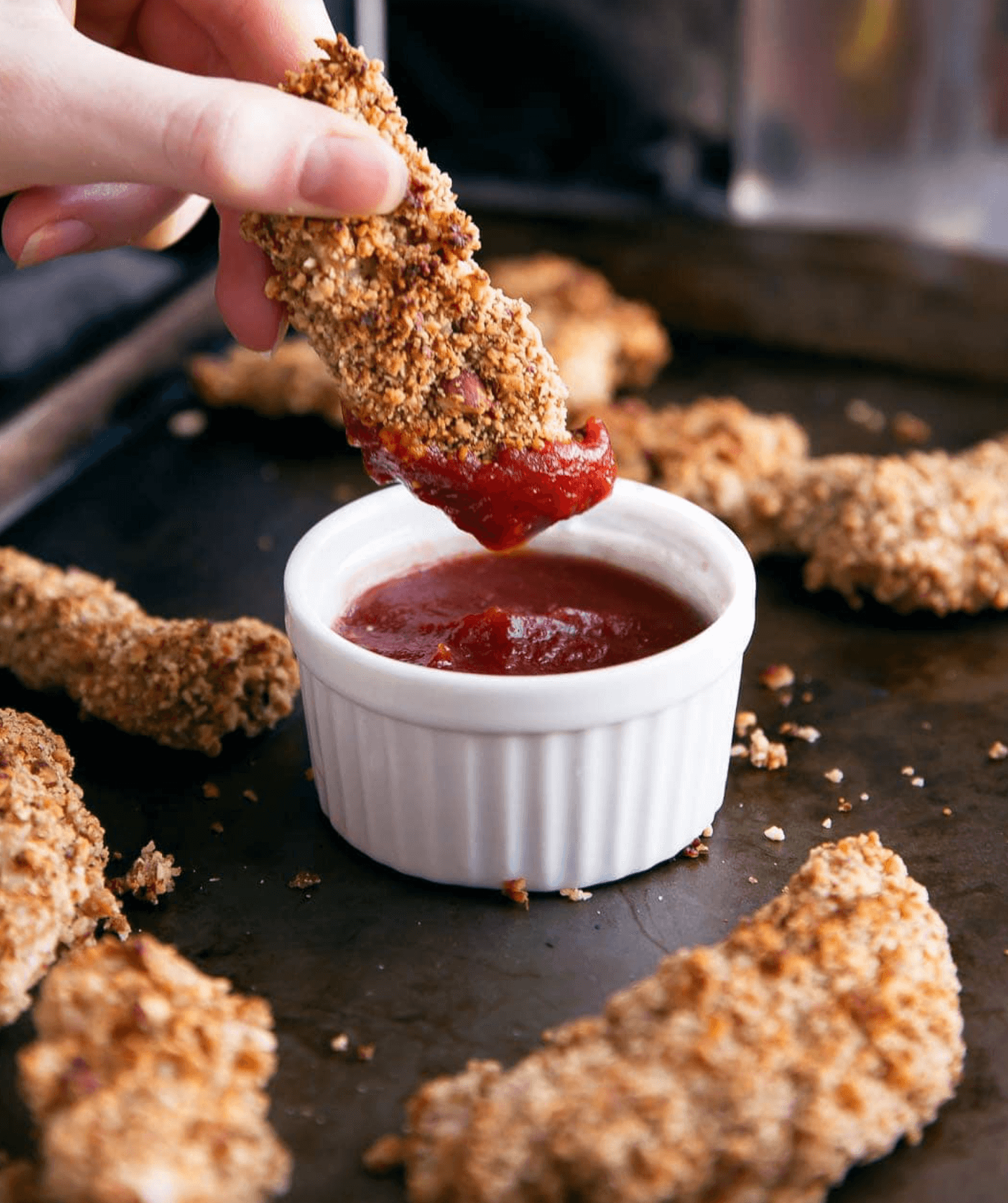 Almond Crusted Baked Chicken Tenders