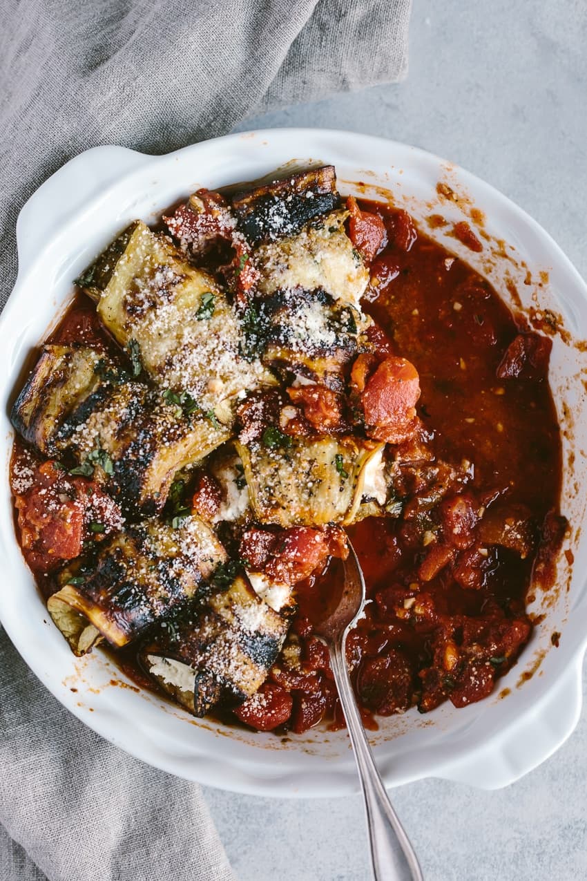 Azura Stuffed Eggplant with Lamb and Pine Nuts