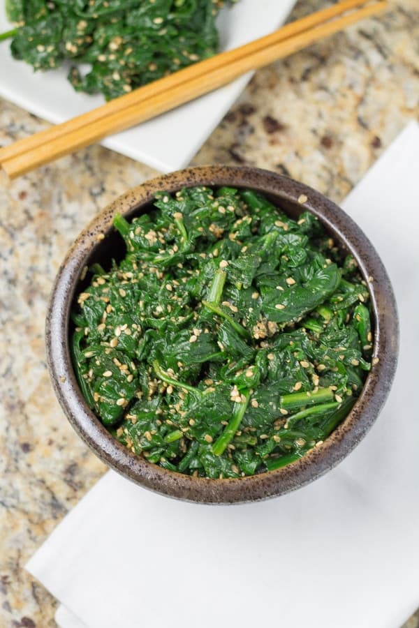 Japanese Spinach (Gomaae) - recipe by Carolyn Cohen