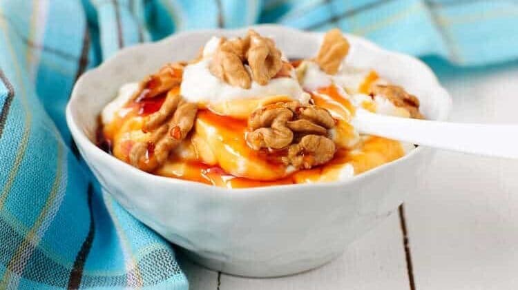 Fastest Deconstructed Baklava with Honeyed Yogurt