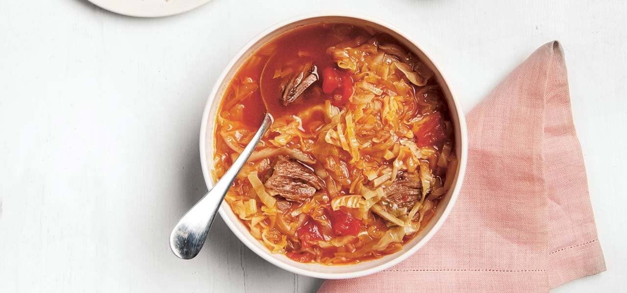 Reboot Cabbage Soup with White Beans - soup recipe by Carolyn Cohen