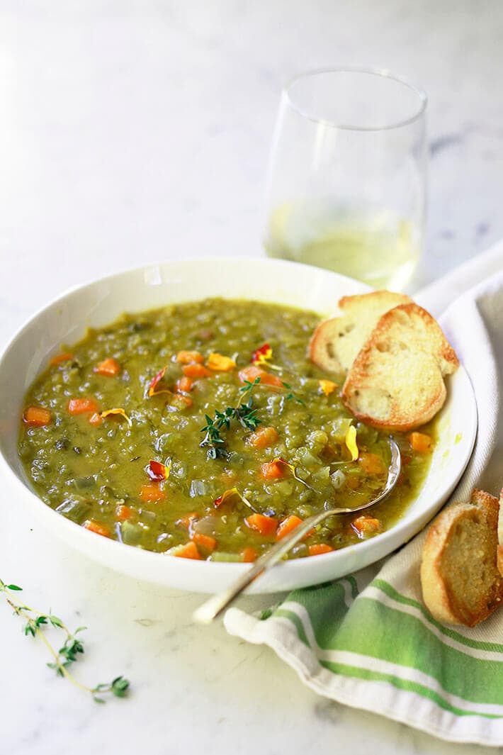 The Ultimate Friday Night Pea Sup - recipe by Carolyn Cohen