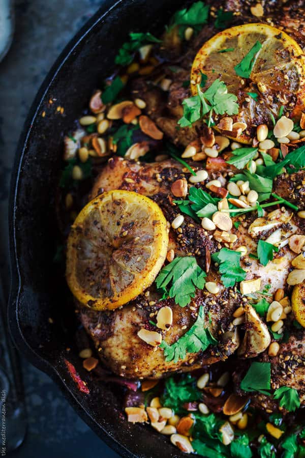 Sumac-Spiced Roasted Chicken with Preserved Lemon, Onions - chicken & turkey recipe by Carolyn Cohen