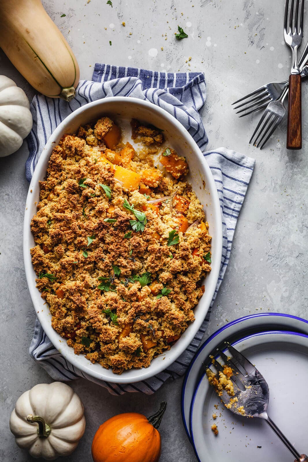 Savoury Squash Crumble - recipe by Carolyn Cohen