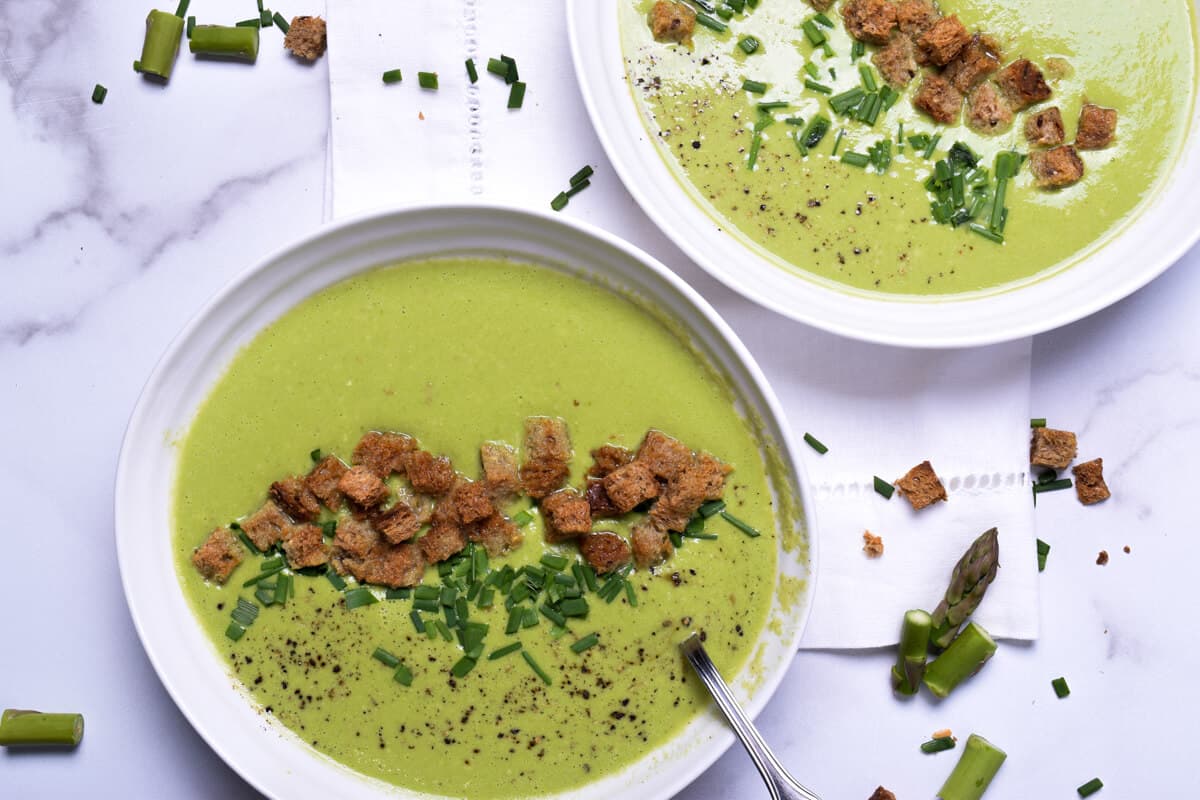 Thai Coconut Pumpkin Soup with Peanut Coconut Tangle