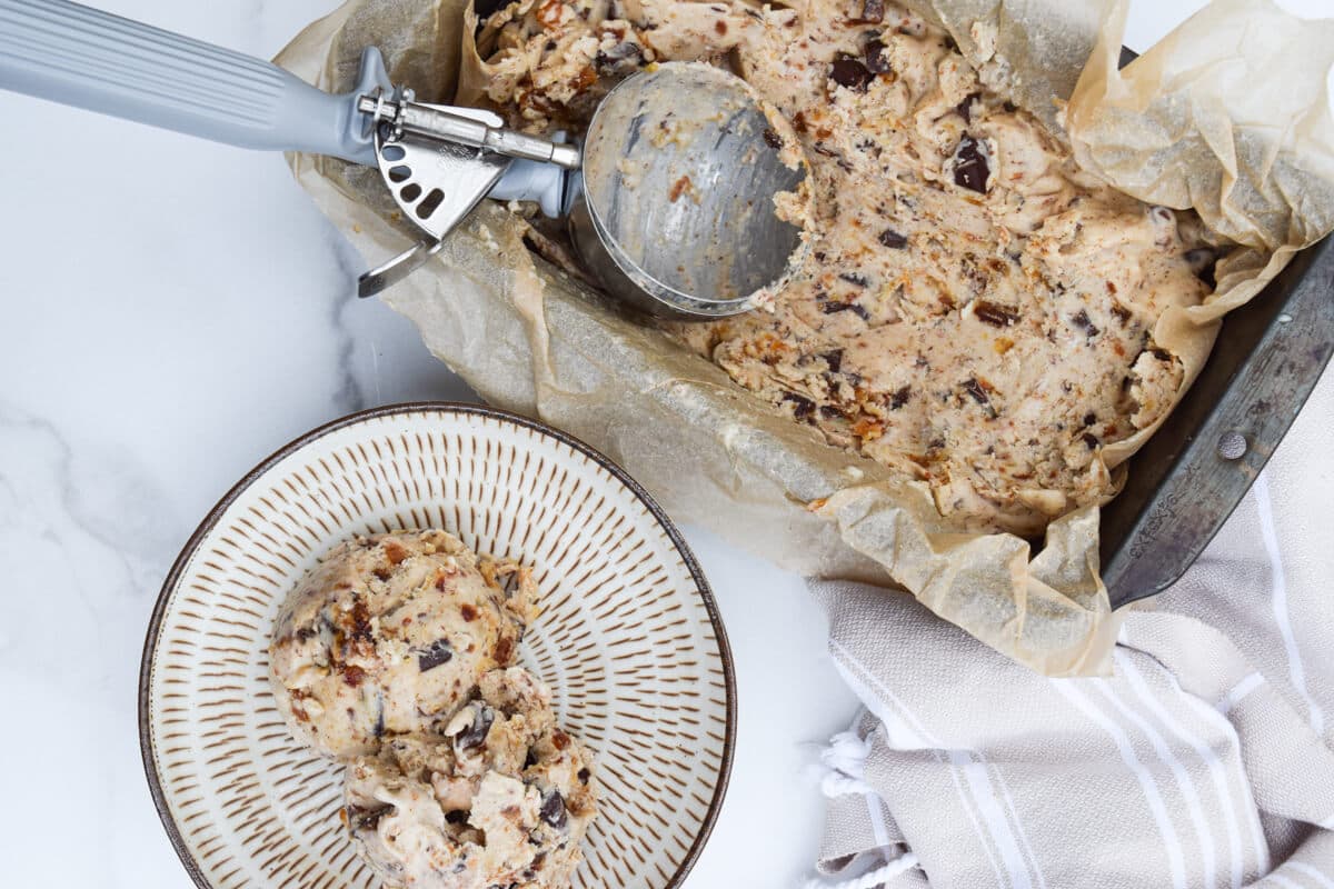 Banana Chocolate Chunk Tahini Ice Cream - dessert recipe by Carolyn Cohen