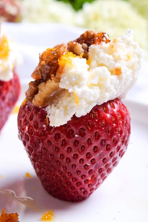 Strawberry Bites - Honeyed Ricotta