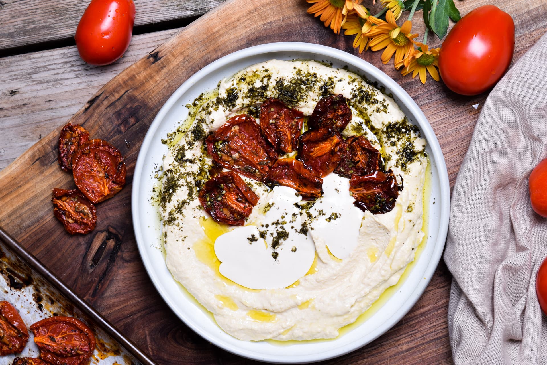 Slow Roasted Tomato Hummus