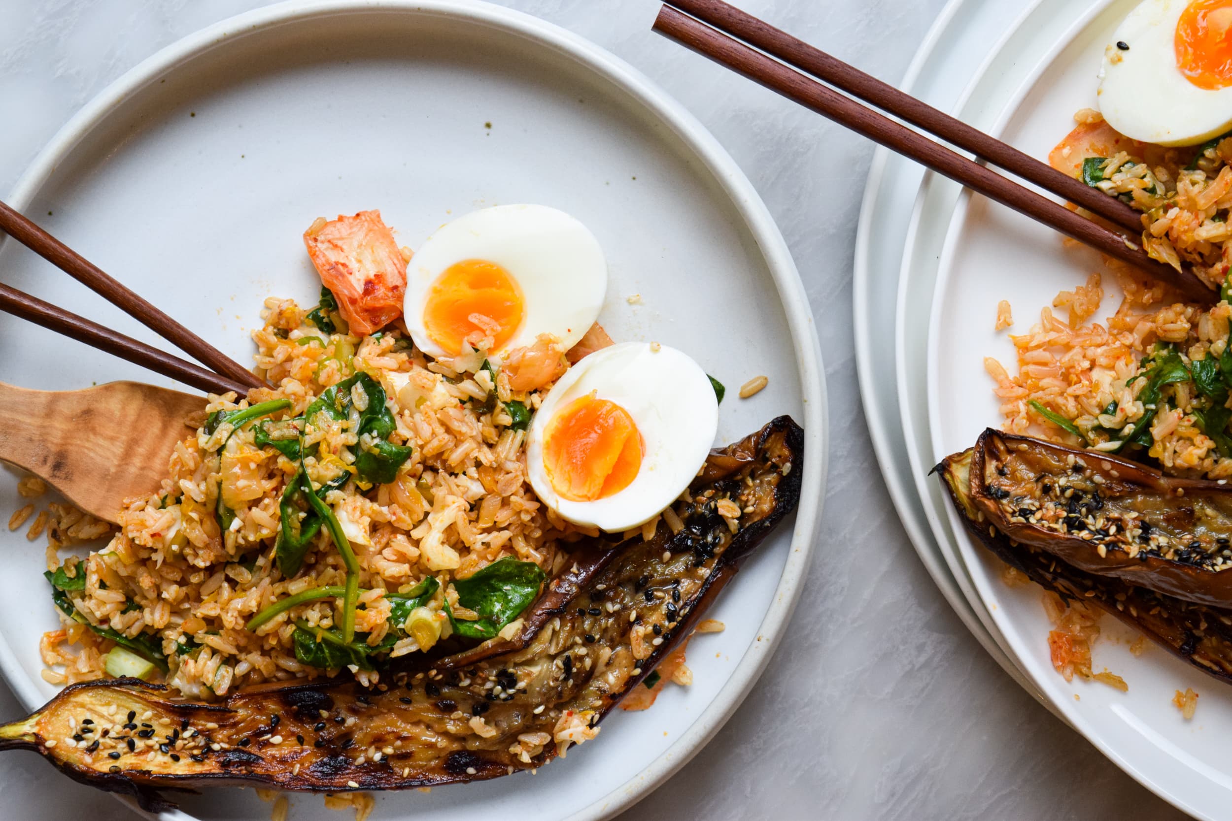 Easy Kimchi Creamy’ish Vinegar Coleslaw