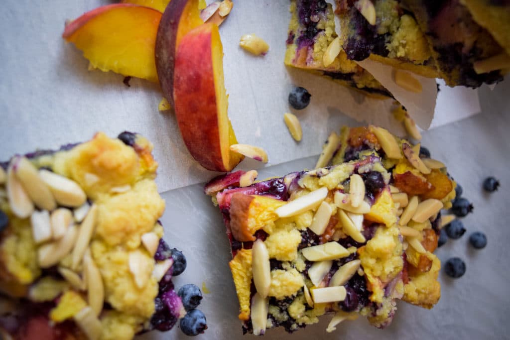 Peach and Blueberry Tea Cake