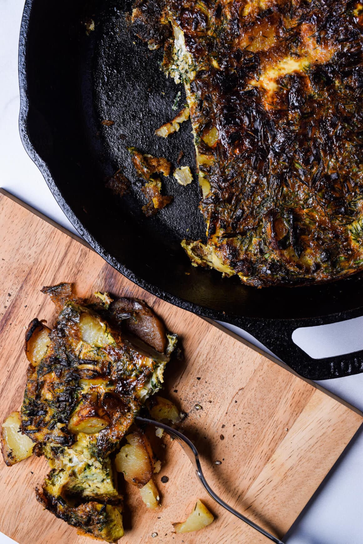 Potato, Chard Spanish Tortilla