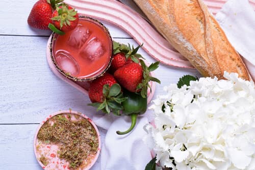 Kickin’ Strawberry Margaritas