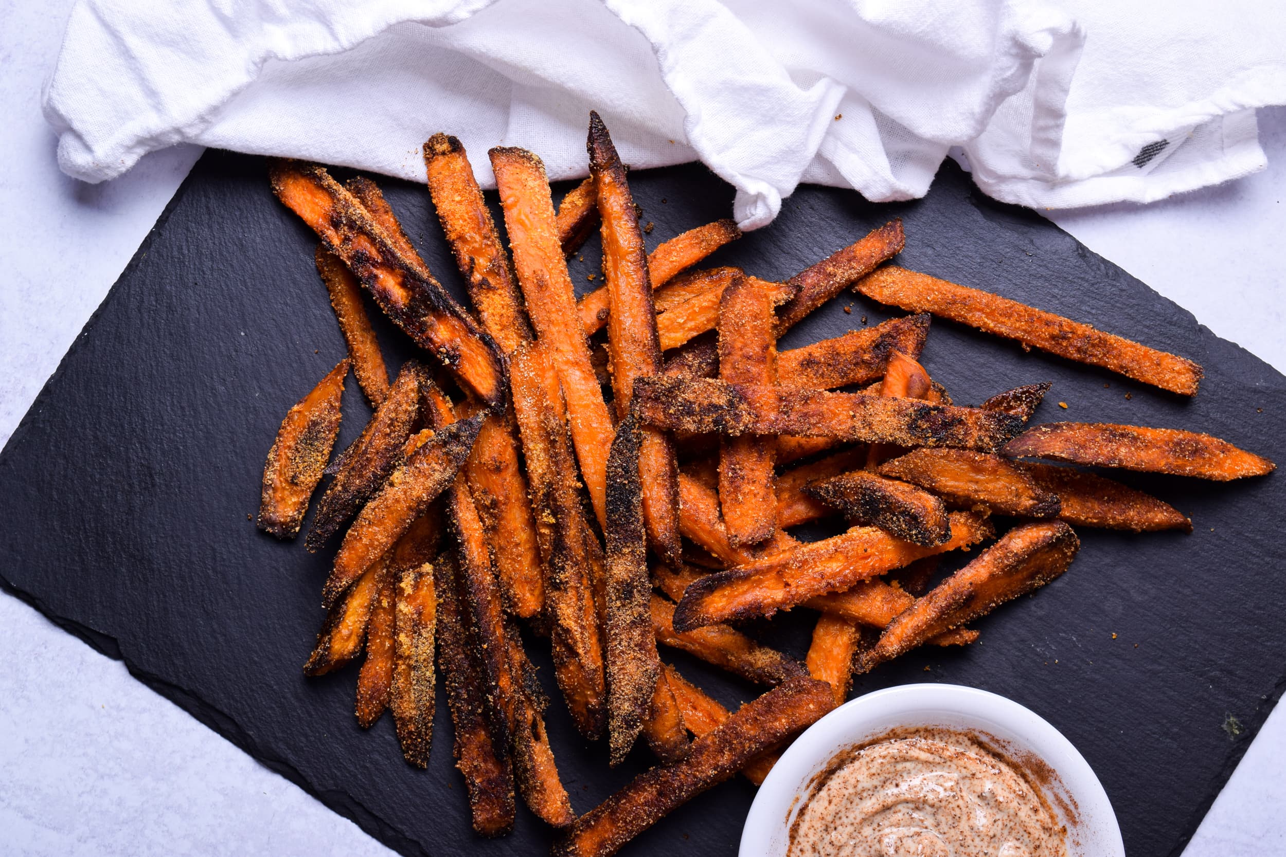 Everything-but-the-Bagel Sweet Potatoes