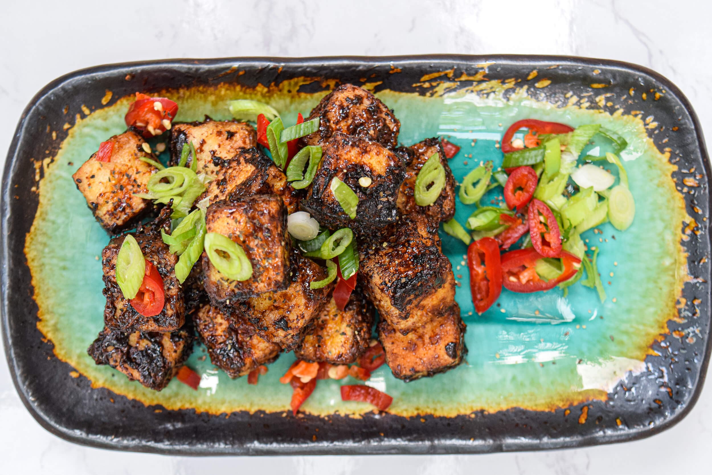 Grilled Superfood Everything-but-the-Bagel Tofu Steaks