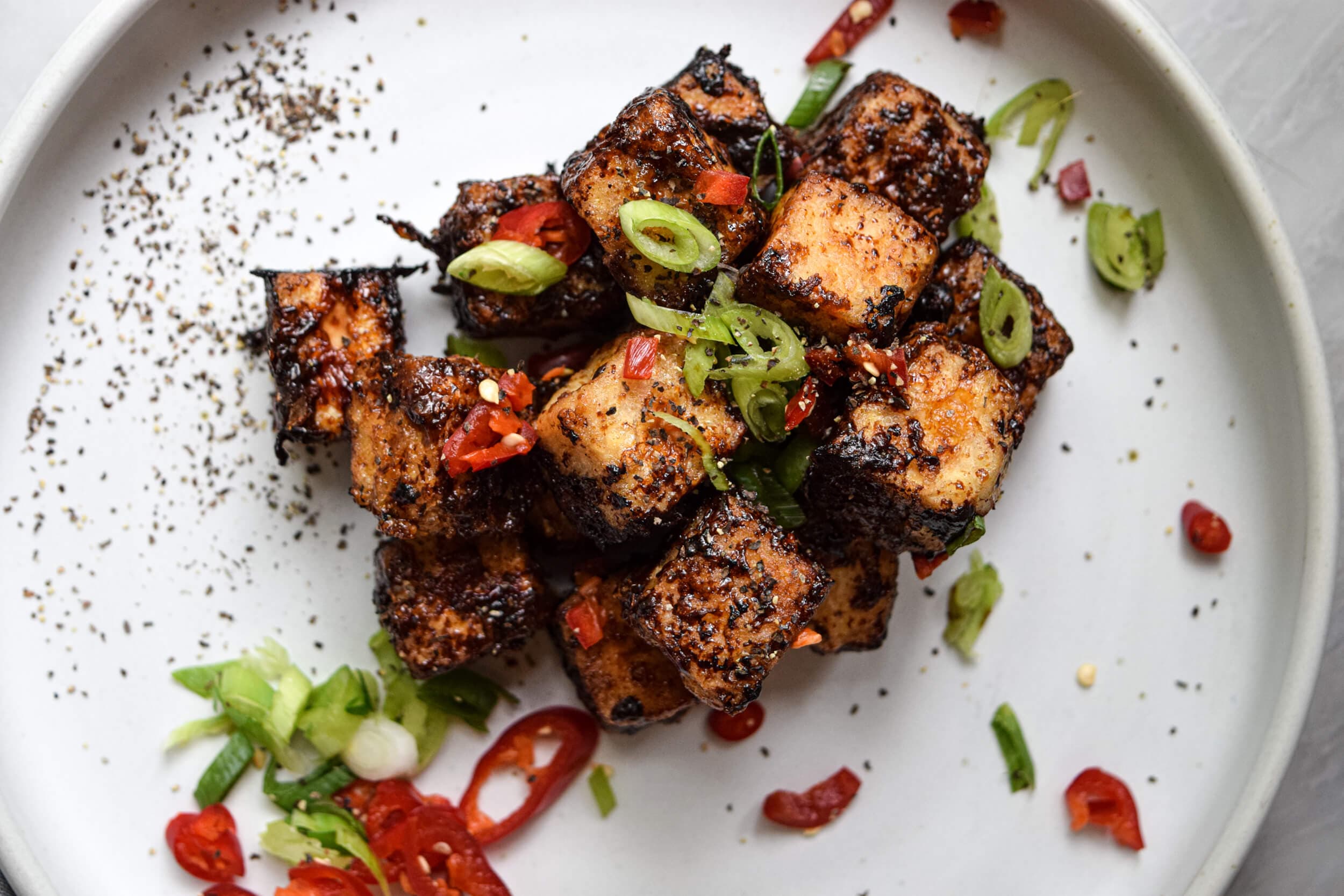 Black Pepper Shrimp with Broccoli and Soba - fish recipe by Carolyn Cohen