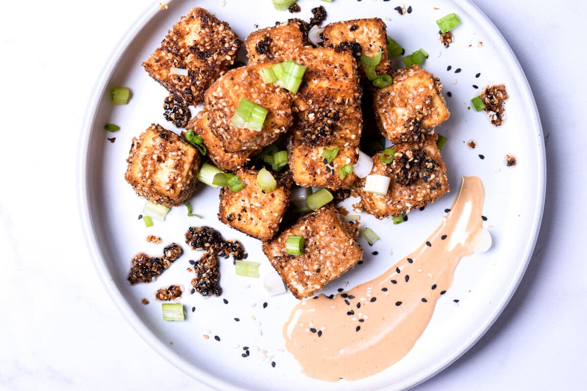 Caramelized Tofu with Pecans