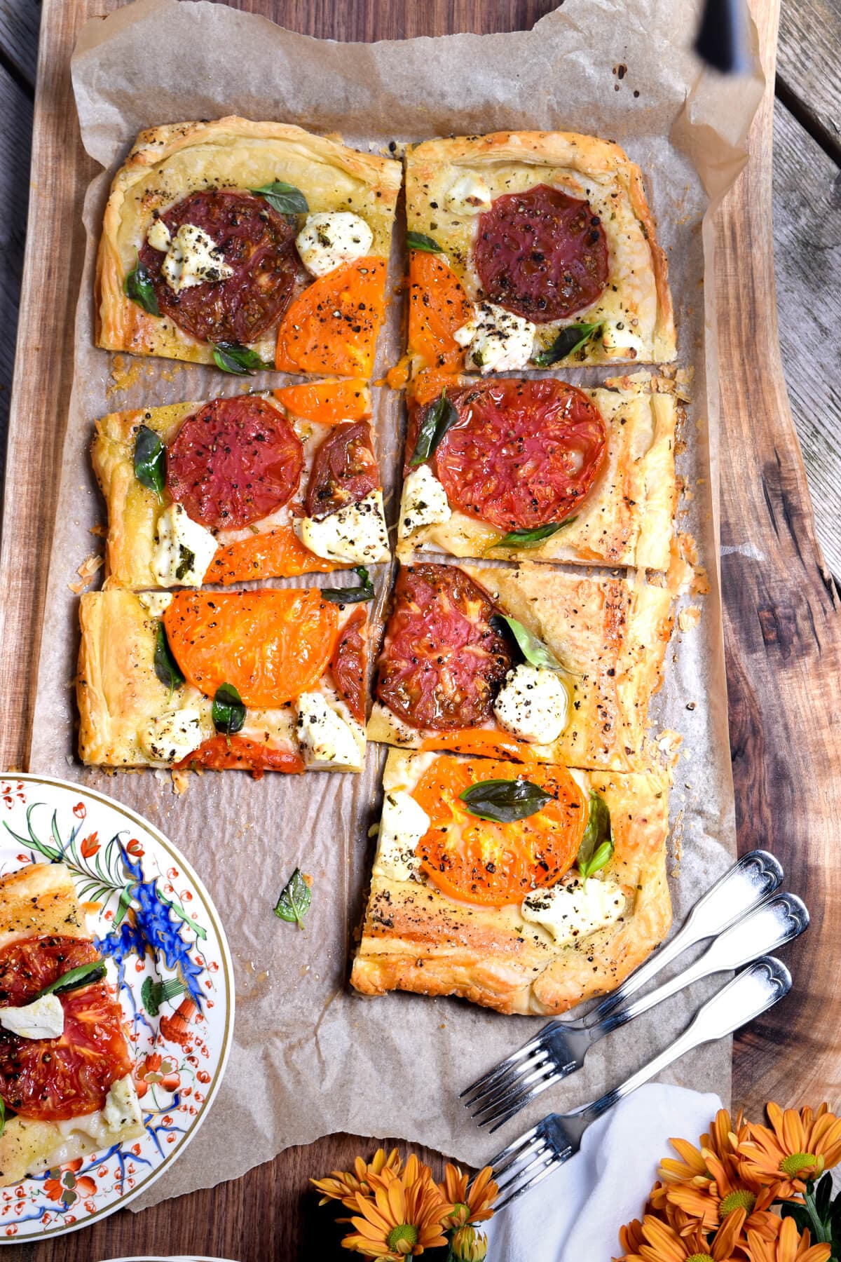 Chocolate Pecan Shortbread Tart