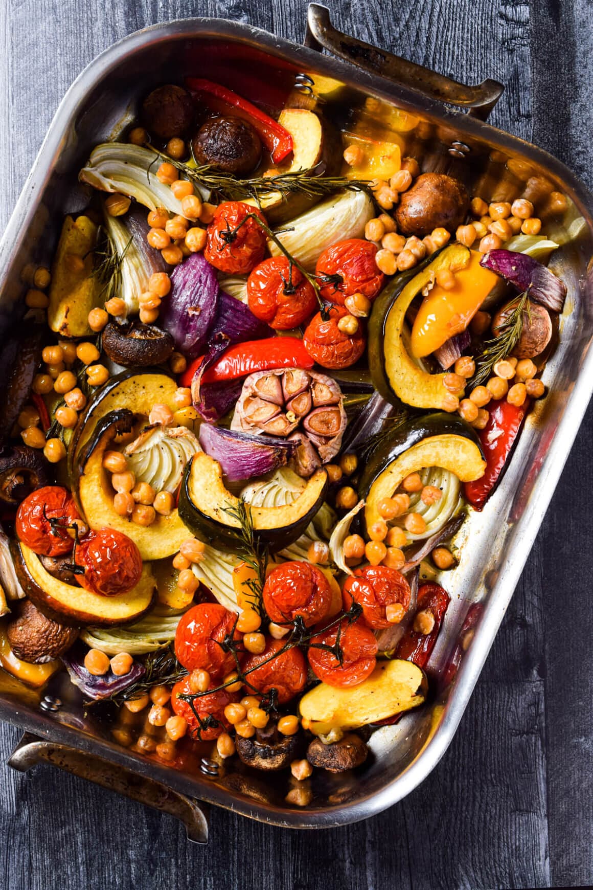 Sheet Pan Roasted Veggies and Chickpeas