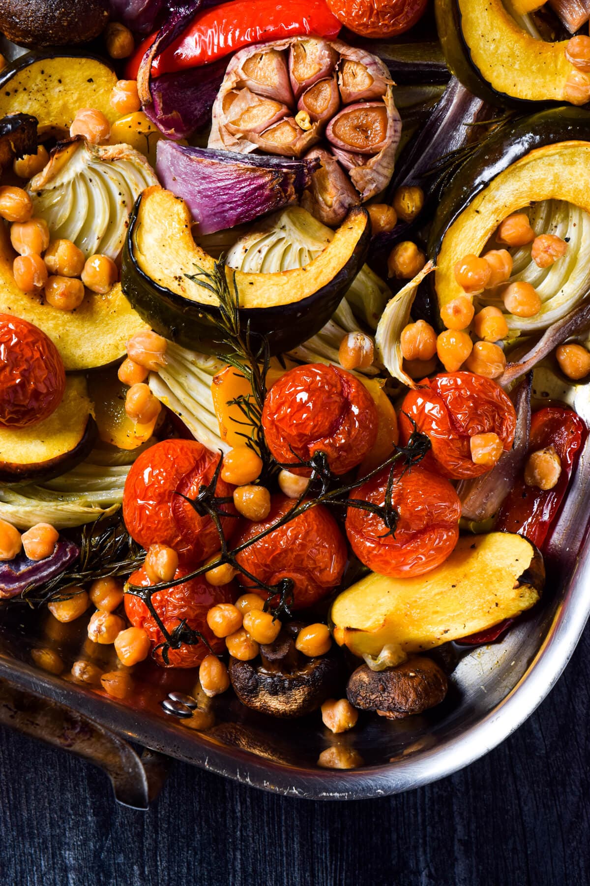 Roasted Vegetables with Sesame, Pine Nuts and Sweet Tahini