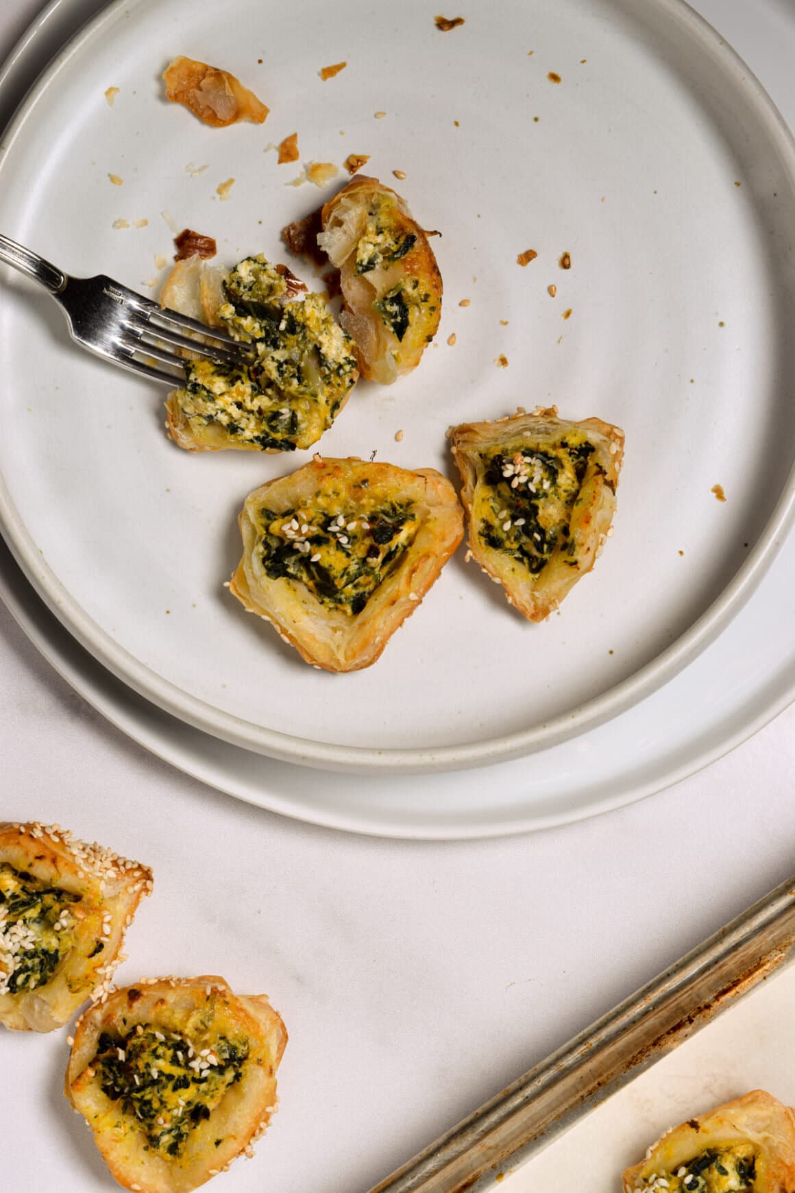 Savoury Spinach, Ricotta and Squash Hamentaschen
