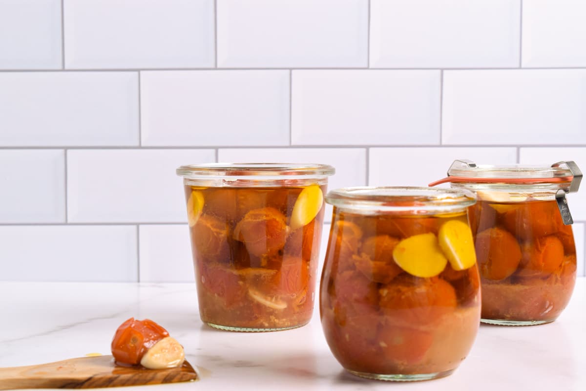 Grilled Heirloom Tomato and Pepper Blender Soup