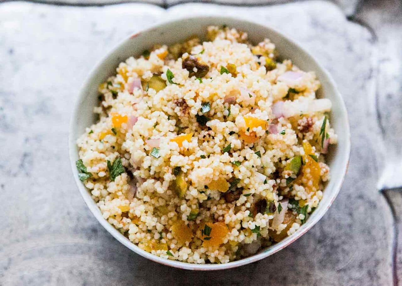 Easy Couscous with Chickpeas - sides & salads recipe by Carolyn Cohen
