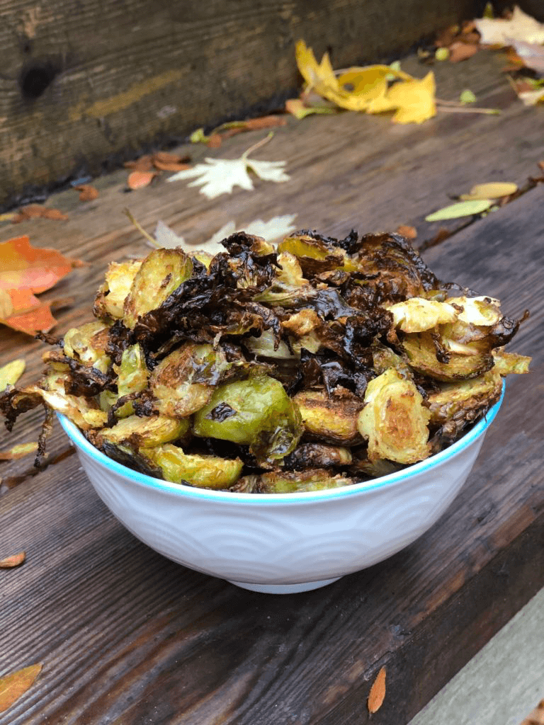 Vegan Cheesy Brussels Sprout Poppers